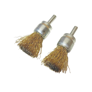 Cepillo Circular Ø15 Mm Vástago De 6 Mm Alambre Latonado x 2 uni