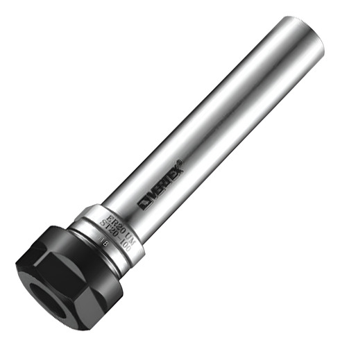 Porta Boquilla Cilíndrico Ø25mm Para Er25 Largo 100mm Vertex