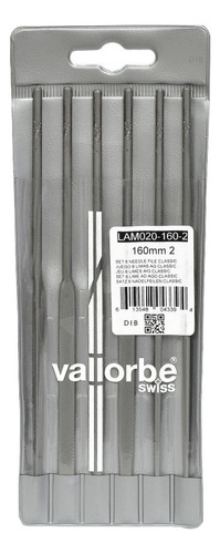 Juego De Limas Para Matricero 160 Mm 6 Unidades Gr0 Vallorbe